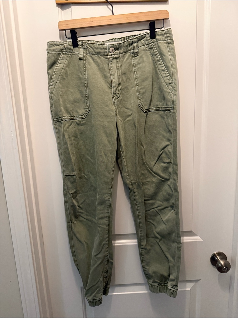 Utility Jogger Pants in Olive Green - Picture 2 of 3